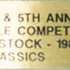 Lisle Days Car Show Award 1999
